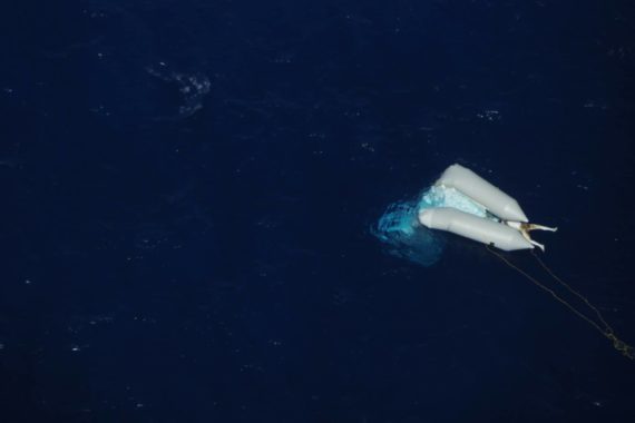 Uomo in mare da quindici giorni